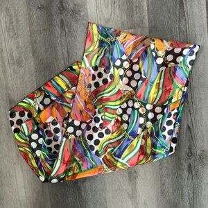 🌻 Colorful Abstract Polka Dot Satin Scarf 🌻